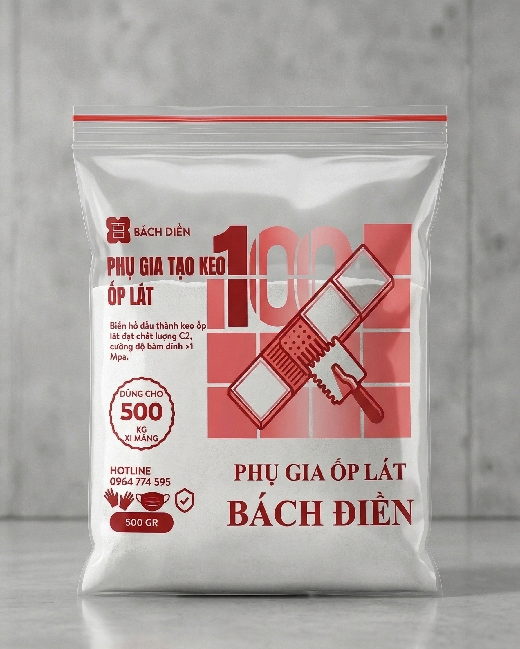 Phụ gia tạo keo ốp lát Bách Điền